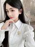 SOUKATKY輕奢品牌胸針高檔女胸花精致別針七夕情人節(jié)送老婆女友生日禮物 三生有幸銀杏胸針【次日發(fā)】 曬單實(shí)拍圖