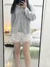趣木也安全褲女防走光夏薄款可外穿蕾絲緞面不卷邊寬松居家打底褲短褲 白色【高腰蕾絲款】 M （建議80-100斤） 曬單實(shí)拍圖
