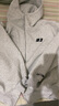 FORNINES重磅空氣層運動(dòng)休閑衛衣男女潮牌情侶裝高領(lǐng)連帽開(kāi)衫春秋美式外套 白花灰 M 曬單實(shí)拍圖