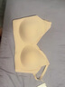 紅豆（Hodo）文胸女無痕無鋼圈果凍條軟支撐聚攏收副乳美背胸罩內(nèi)衣 寇梢綠(吊帶款) L (165) 曬單實(shí)拍圖