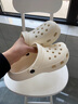 JCZS德國手術(shù)室洞洞鞋女款防滑拖鞋醫護專(zhuān)用eva防臭夏季2025新款外穿 白色【貼合足底】 38 -39 曬單實(shí)拍圖