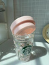 星巴克杯子日本櫻花雙層玻璃杯隔熱高顏值辦公室桌面耐熱咖啡水杯 粉色櫻花雙層玻璃杯296ml 曬單實(shí)拍圖