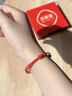 戚小米馬年本命年紅繩手鏈女生朱砂手串屬馬手繩編織男禮物轉運珠護身符 朱砂手鏈【可調節大小】 曬單實(shí)拍圖