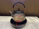 卡絲拉狄（Cathyladi）煮茶器玻璃蒸煮一體燒水壺電陶爐白茶家用茶具小型養(yǎng)生生日禮物 【高端灰半月提梁壺】+電陶爐 曬單實拍圖