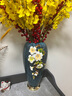 CUERO DESIGN英國(guó)品牌琺瑯彩玻璃花瓶擺件客廳玄關(guān)家居輕奢插花家居裝飾品 G-106大號(hào) 38cm 曬單實(shí)拍圖