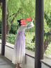 耀王兒童漢服女童中國風(fēng)古裝襦裙古風(fēng)古箏表演服6-12歲女孩唐裝MHK03 紫色 120 曬單實(shí)拍圖