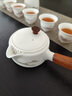 澤名家羊脂玉茶具套裝家用新款輕奢側(cè)把茶壺功夫茶杯泡茶具 羊脂玉悠然遠山茶具套裝 12件 曬單實拍圖