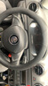 尚合意大眾新標捷達方向盤套專用19 20 21 22款VS5 VS7 VA3汽車把套真皮 捷達D型（牛皮黑色）不帶標 曬單實拍圖
