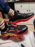 特步（XTEP）兒童童鞋男童中大童網(wǎng)革旋轉扣透氣跑鞋 黑/淺猩紅 38碼 曬單實(shí)拍圖