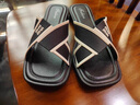 女士拖鞋夏季涼鞋女外穿防滑沙灘鞋新款平底交叉一字拖休閑涼拖鞋 黑色 40-41 曬單實(shí)拍圖