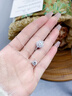 MITHAOL KUSC正品D色莫桑石鉆戒1克拉純銀求婚結(jié)婚戒指女經(jīng)典圓包款婚戒送女友 經(jīng)典圓包戒指專(zhuān)柜禮盒裝 M（美碼7號(hào)，港碼15#-16#） 曬單實(shí)拍圖