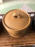 SUMO EGGS紫砂茶葉罐小號密封罐普洱儲存收納茶盒家用高檔茶具陶瓷醒茶罐子 清韻茶葉罐【段泥】380ml 曬單實(shí)拍圖