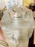 JCZS冰箱冷水壺帶龍頭高硼硅玻璃耐高溫冰鎮(zhèn)飲料桶水果茶桶可樂(lè)桶3升 【銀色ABS龍頭】 3L 曬單實(shí)拍圖