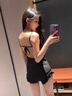 泉碧焱保守泳衣女遮肚夏季連體修身吊帶裙式泳衣海邊度假收腰顯瘦泳裝 連體裙式泳衣【自帶胸墊】 M 【90-100斤】 曬單實拍圖