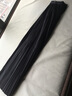 皮爾卡丹（pierre cardin）垂墜感百褶裙半身裙女春秋2026新款高級感松緊腰中長(cháng)款褶皺a字裙 黑色 L 曬單實(shí)拍圖