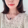 夢(mèng)染S999足銀項(xiàng)鏈女生鎖骨鏈生日禮物送女友老婆閨蜜實(shí)用走心時(shí)尚吊墜 幸運(yùn)四葉草項(xiàng)鏈（黑色） 曬單實(shí)拍圖