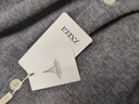 ZXEGI女士羊毛衫女100%羊毛小熊刺繡休閑好品質(zhì)長袖針織開衫毛衣女外套 霧灰色 M 曬單實(shí)拍圖