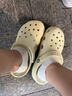 CORCS CROCS 經(jīng)典款洞洞鞋戶外同款男士戶外沙灘鞋一腳蹬平跟防滑女涼鞋 經(jīng)典款骨白色 41 曬單實拍圖