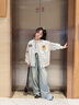 兜兜王國女童春秋款外套2025新款女孩休閑夾克洋氣時(shí)髦兒童春裝字母棒球服 米白色 150 曬單實(shí)拍圖