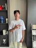 肯奈迪玫瑰印花短袖t恤男夏季美式潮牌ins街頭痞帥寬松大碼學(xué)生白色體恤 白色-短袖T恤-倒置玫瑰款 3XL 【165-170cm】 曬單實拍圖