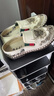 布舍元（BUSHEYUAN）傳統(tǒng)布鞋中國風刺繡懶人鞋一腳蹬老北京布鞋女330-9022 米色 38 曬單實拍圖