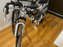 EG7公路自行車(chē)成人賽車(chē)變速活飛彎把超快競速超輕實(shí)心胎死飛男女單車(chē) 升級減震三刀【白黑白】 曬單實(shí)拍圖