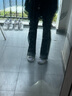 燦圖美式高街微喇直筒牛仔褲女春秋季新款高腰顯瘦小個(gè)子休閑褲子女 黑灰色 S 曬單實(shí)拍圖