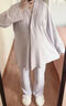 sohiwoo莫代爾月子服帶胸墊春夏款產(chǎn)后孕婦睡衣四季哺乳家居服套裝 【四季款帶胸墊】松煙紫 L 曬單實拍圖