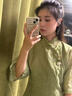 oein中國風(fēng)仿珍珠蓮花胸針古風(fēng)女旗袍壓襟掛件高檔流蘇衣服別針掛件 【如意蓮花壓襟】 曬單實拍圖