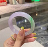 慕僑西“化蝶舞”緬甸翡翠玉手鐲子女款胖東來(lái)春彩多色真玉石正圈(處理)“化蝶舞”翡翠手鐲58mm-59mm（現貨現發(fā)） 曬單實(shí)拍圖