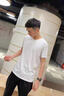catwick 歐洲站 catwi ck短袖T恤大碼男裝上衣服青少年莫代爾圓領(lǐng)純色t桖 白色 XL 曬單實拍圖