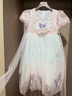 G.DUCKKIDS童裝女童愛莎公主裙夏季洋氣庫洛米兒童裙子寶寶禮服女孩禮物夏裝 紫色裙子 110 建議身高100-110cm年齡4-5 曬單實拍圖