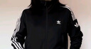 adidas經(jīng)典復(fù)古運動立領(lǐng)夾克外套女裝春季阿迪達(dá)斯官方三葉草 黑色(推薦選大一碼)   M 曬單實拍圖
