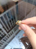 中國黃金（CHINA GOLD）黃金戒指女款立體百搭足金愛(ài)心固口指環(huán)節日生日禮物送女友愛(ài)人 愛(ài)心戒指 約0.7g 圈號16 曬單實(shí)拍圖