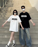 MEDM PLAY潮牌GOODBRAND 彩虹糖果繡珠輕奢短袖T恤 男女同款夏季重磅情侶裝 白色 L 曬單實(shí)拍圖