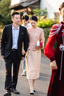紫魅俏春夏季新款婚禮媽媽裝連衣裙女高雅年輕假兩件大氣晚禮服平時(shí)可穿 香檳色 M (建議105斤以下) 曬單實(shí)拍圖