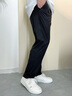 卡賓（CABBEEN）【涼感輕薄高彈】休閑褲男2025夏季新款黑色基礎百搭長(cháng)褲 煤黑色01 XL /180/52 曬單實(shí)拍圖