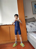 特步兒童泳衣 男童2025新款競速連體游泳衣中大童男孩專(zhuān)業(yè)訓練套裝 泡沫藍 140 /16 建議140-150cm70-85斤 曬單實(shí)拍圖