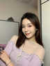 Grace Girl紫藤花手鏈女輕奢高級時尚手飾品送女友媽媽生日禮物情人節(jié)紀念日 紫藤花手鏈 曬單實拍圖