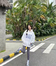 莫代爾冰絲防曬鯊魚褲女外穿春夏季薄款收腹提臀打底褲高腰瑜伽芭比褲 奶茶色一件裝 2XL 140-160斤 曬單實拍圖