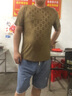 羅蒙輕奢冰絲短袖t恤男士純色花紋衫歐貨新款休閑涼感圓領(lǐng)短袖上衣男 6659白色 XL 約130-145斤 曬單實拍圖