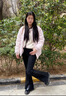 衣品天成開叉毛邊微喇牛仔褲女2025秋季辣妹修身長(zhǎng)褲窄版設(shè)計(jì)喇叭褲子女 曬單實(shí)拍圖
