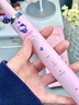 三麗鷗  (SANRIO)超聲波震動電動牙刷防水USB充電多功能家用軟毛牙刷送女孩閨蜜生日禮物女生成人通用情侶款 凱蒂貓【送禮精選】精致卡通禮盒 曬單實(shí)拍圖