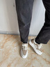 TOP GLORIA內(nèi)增高男鞋板鞋男款8cm2025青年運(yùn)動(dòng)休閑鞋男真皮透氣增高輕厚底 8cm增高白杏色8S761-8 37 曬單實(shí)拍圖