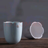 萬(wàn)仟堂（Edenus）主人杯 品茗杯  喝水杯 馬克杯 陶瓷茶杯 中式泡茶杯  四季杯 春·粉青釉 曬單實(shí)拍圖