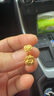 周六福3D硬金玫瑰花黃金耳釘女足金生日禮物定價AD090267 一對 約1.57g 曬單實拍圖