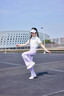 小豬彼特女童喇叭褲夏季薄款褲子兒童涼感運(yùn)動(dòng)褲女大童微喇褲休閑長(zhǎng)褲夏裝 18371紫色 140 cm 曬單實(shí)拍圖
