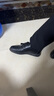 蜘蛛王男鞋男士商務休閑鞋英倫時尚系帶正裝皮鞋男 48602 黑色 41  曬單實拍圖