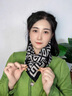 啄木鳥(niǎo)護頸方巾絲巾女磁吸扣2024新款小圍巾女秋冬季棉麻脖子圍脖三角巾 棉麻磁扣-字母G迷宮【新升級面料 曬單實(shí)拍圖