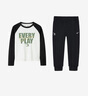 NIKE3BRAND 耐克童裝男女童休閑長(zhǎng)T+長(zhǎng)褲2件套2025春季兒童套裝 曬單實(shí)拍圖